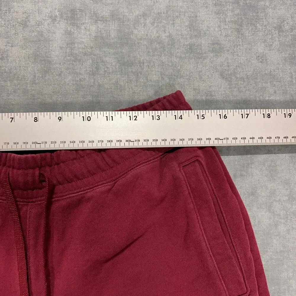 Air Jordan Flight burgundy athleisure casual loose fit gym sweatpants mens M